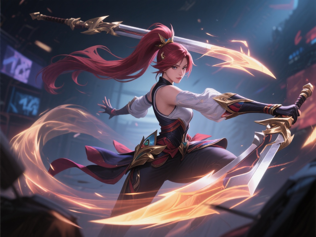 基础技能的灵活运用
八重锐雯通过灵活多