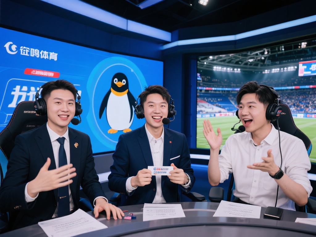 此外，企鹅体育主播独特的表现形式也为直播